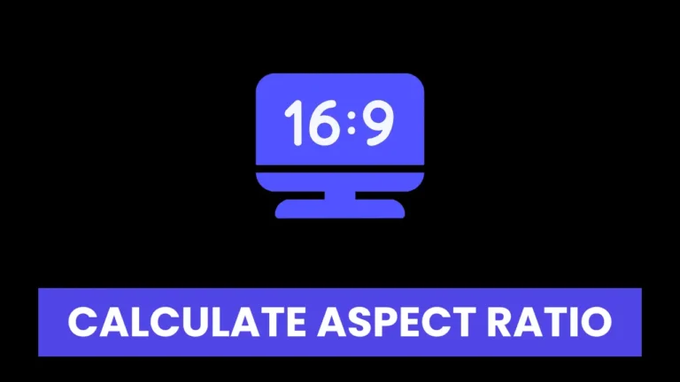 calculate aspect ratio